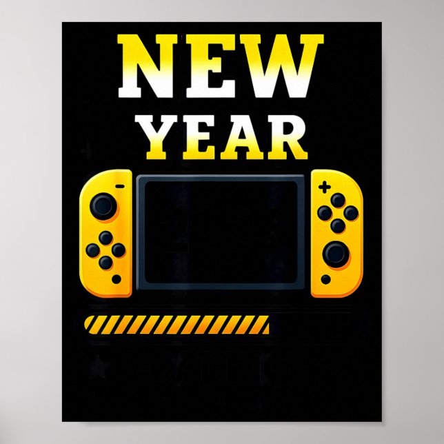 New Year 2026 Loading Gaming Controller New Years  Poster (Front)