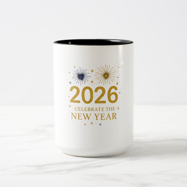 New Year 2026 Mug – Holiday Gift (Center)