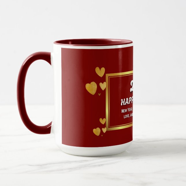 New Year 2026 Mug – Joy, Dreams & Celebration (Left)