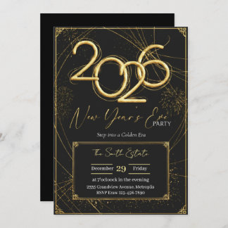 New Year 2026 Party Invitation Printable
