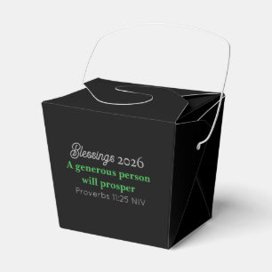 New Year 2026 Prosperity Black and Green Blessings Favour Box