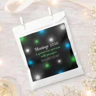 New Year 2026 Prosperity Colorful Lights Blessings Favour Bag