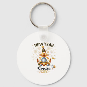 New Year 2026 Yacht Cruise Ship Nye Party Matching Key Ring