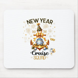 New Year 2026 Yacht Cruise Ship Nye Party Matching Mouse Pad