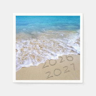 New Year 2027 Beach Sand Napkin