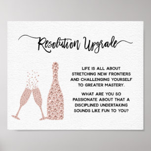 New Year and Birthday Encouragement Motivational Poster