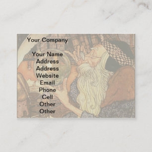 New Year Antique Father Time Business Card