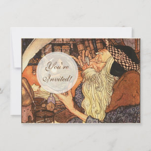 New Year Antique Father Time  Invitation
