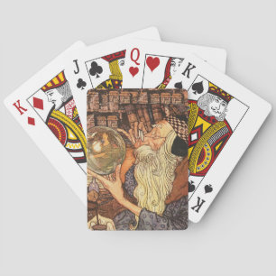 New Year Antique Father Time  Playing Cards