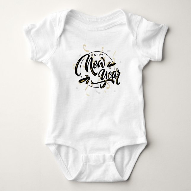 New year  baby bodysuit (Front)