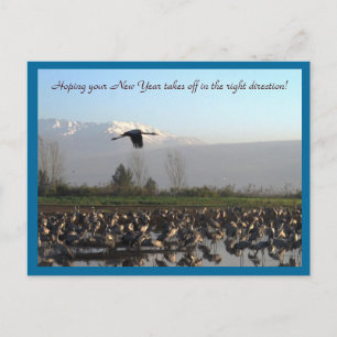 New Year Beginning Well Postcard