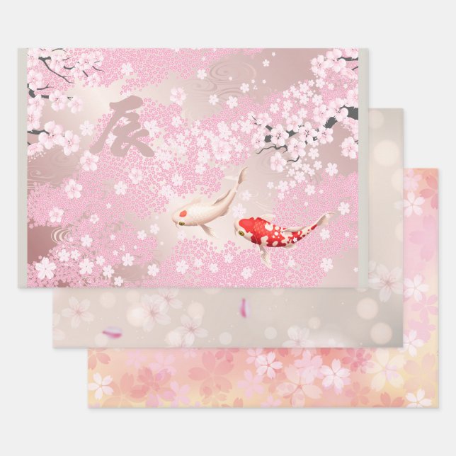 New Year Blossom 2024 Wrapping Paper Sheet (Set)