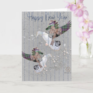 New Year Boganhues Print  Card