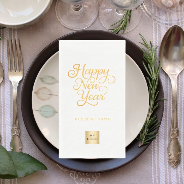 New Year business logo brand colour Napkin (Creator Uploaded)