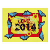 New-Year Butterfly Pattern Office Peace Destiny