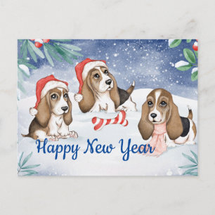 New Year Celebration Holiday Postcard