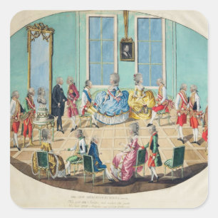 New Year celebration in Vienna in 1782, 1783 Square Sticker