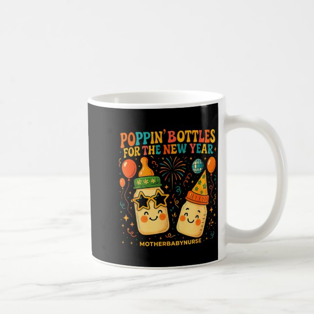 New Year Celebration Pn Bottles Mother Baby Nicu N Coffee Mug (Right)