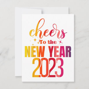 New Year Cheers 2023 Greeting Card