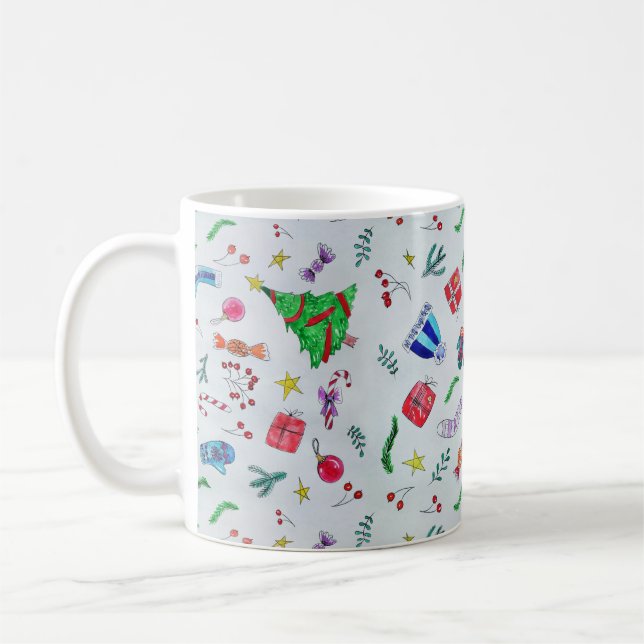 New year christmas winter coffee mug (Left)