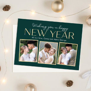 New Year Collage Editable Colour Holiday Photo Car