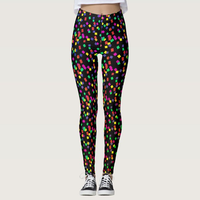 New Year Confetti 2 Leggings (Front)
