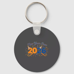 New Year Crew 2026 Fireworks Celebration  Key Ring