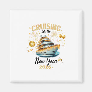 New Year Cruise 2026 Nye Celebration 6 Magnet