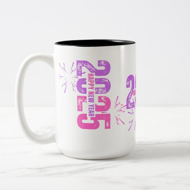 NEW YEAR CUP/MUG GIFT Two-Tone COFFEE MUG (Left)