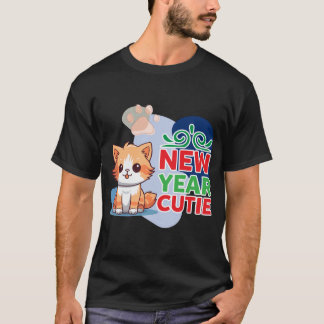 New Year Cutie Cute Ginger Kitten T-Shirt