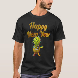 New Year Dabbing Pineapple Swinger Lifestyle T-Shirt