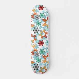 New year decor, christmas, new year, snow  skateboard