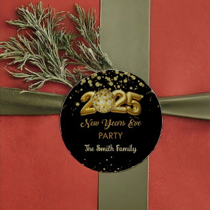 New Year Eve 2025 Thank You Sticker