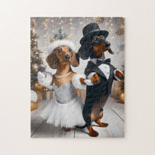  New Year Eve Dachshund  Jigsaw Puzzle