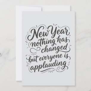 New Year Eve funny quote Holiday Card