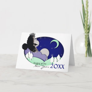 New Year Eve Moon 2022 Alfred Lord Tennyson Poem Holiday Card