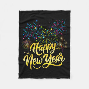 New Year Eve Party Supplies Nye 2026 Happy New Yea Fleece Blanket