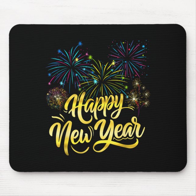 New Year Eve Party Supplies Nye 2026 Happy New Yea Mouse Pad (Front)
