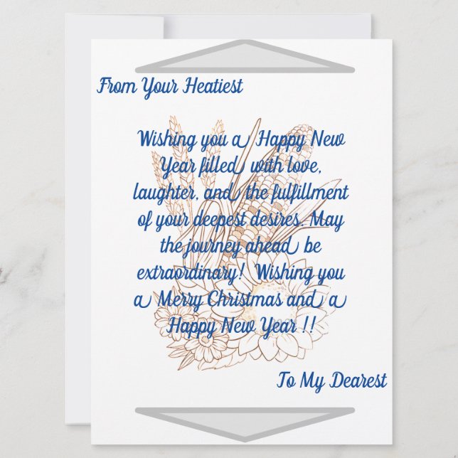 New Year Exclusive Greetings   (Back)