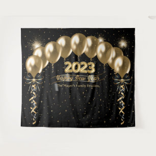 New Year Family Reunion Photo Backdrop Tapestry