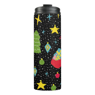 New Year Festive: Colourful Seamless. Thermal Tumbler