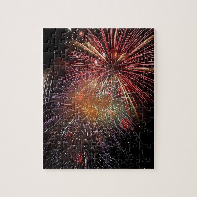 New Year Fireworks Sparkles Jigsaw Puzzle (Vertical)