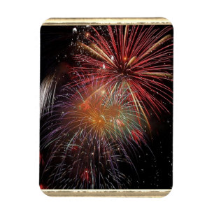 New Year Fireworks Sparkles Magnet
