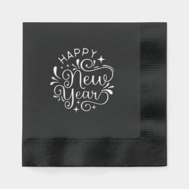 New Year  Foil Napkins (Front)