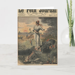 New Year, France Holiday Card