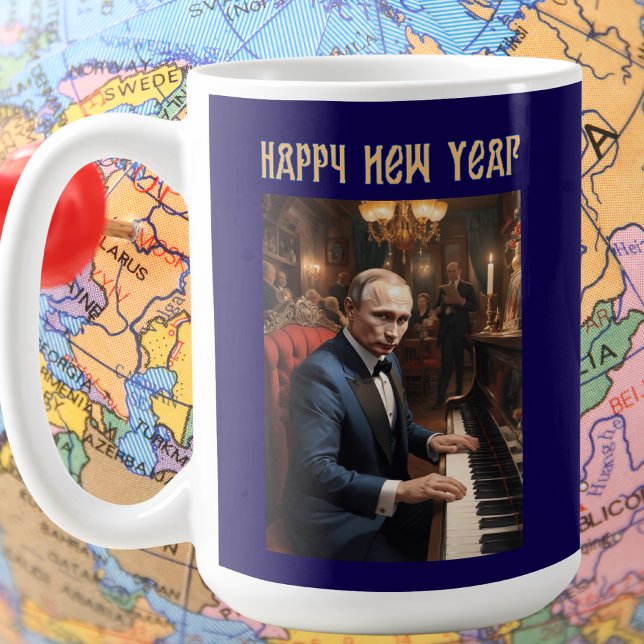 New Year Funny Vladimir Putin Russian Coffee Mug (Creator Uploaded)