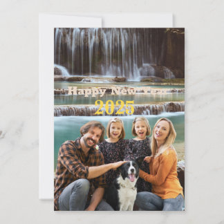 New year gifts 2025 family photo invitation