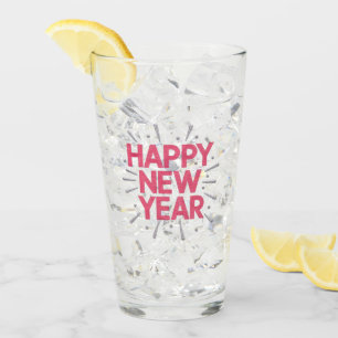 New Year Goals Glass