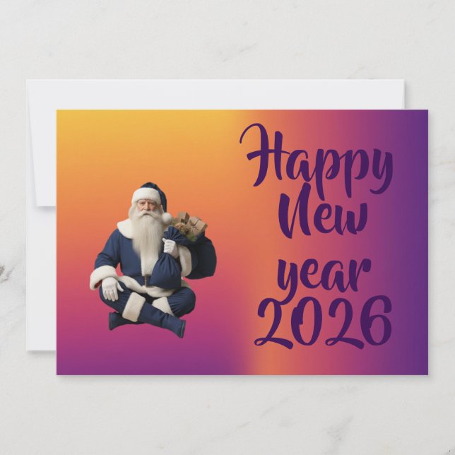 New year greeting card  (Front)