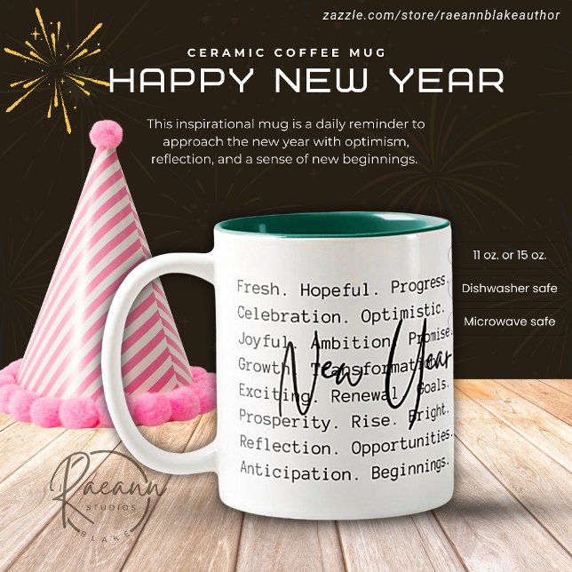 New Year Inspirational Feelings Two-Tone Mug (Creator Uploaded)